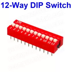 12 Way DIP Switch – Red