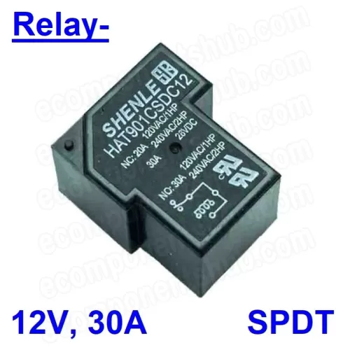 12V 30A T Type H90 Power Relay PCB Type - SHENLE