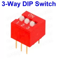 3 Way DIP Switch – Red