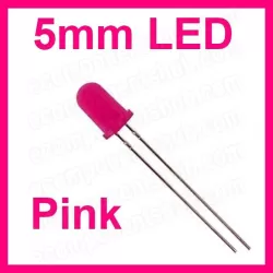 5mm Pink LED - Diffused Lens
