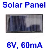 6V 60mA Mini Solar Panel (80x40x3)mm