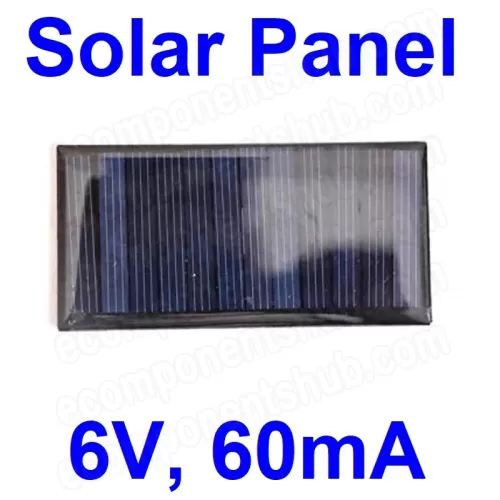 6V 60mA Mini Solar Panel (80x40x3)mm